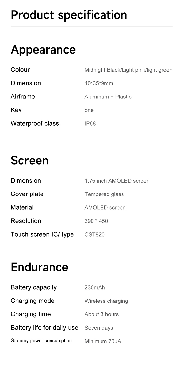 HD13 Specification smartwatch